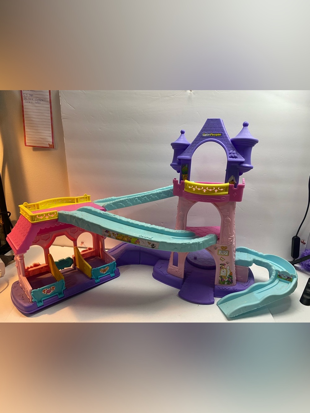 Fisher-Price Little People Klip Klop Princess Castle Stable Lights Sounds Work